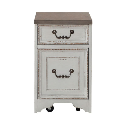 Magnolia Manor - Mobile File - Antique White Filing Cabinets by Liberty Furniture - Walls Furniture & Mattress