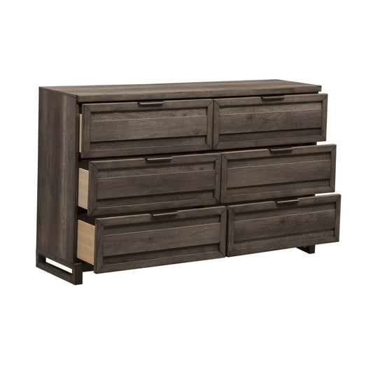 Tanners Creek - 6 Drawer Dresser - Dark Gray Dressers by Liberty Furniture - Walls Furniture & Mattress