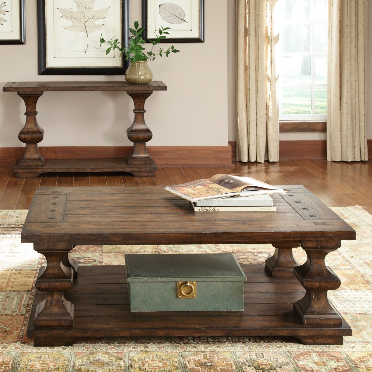 Sedona - 3 Piece Table Set (1 Cocktail 2 End Tables) - Dark Brown Table Sets by Liberty Furniture - Walls Furniture & Mattress