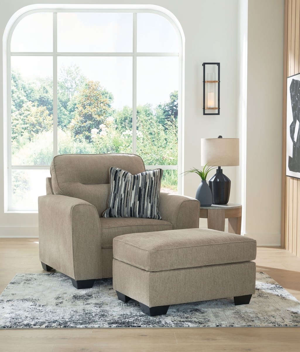 Olten - Living Room Set Stationary Chair & Ottoman by Benchcraft® - Walls Furniture & Mattress