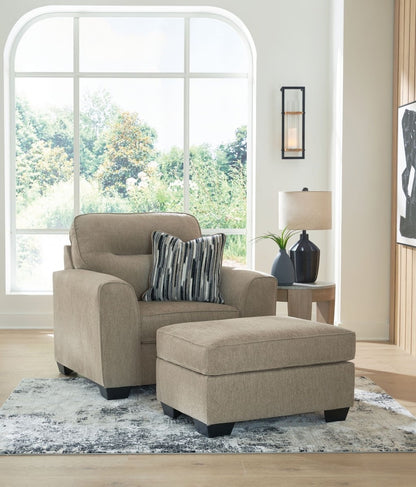 Olten - Living Room Set Stationary Chair & Ottoman by Benchcraft® - Walls Furniture & Mattress