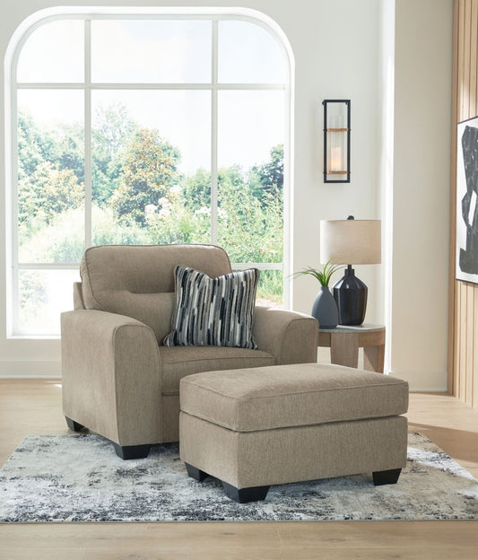 Olten - Living Room Set Stationary Chair & Ottoman by Benchcraft® - Walls Furniture & Mattress