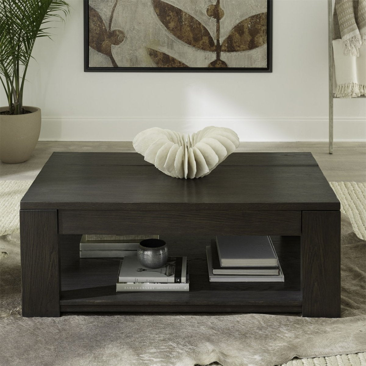 Lennox Hill - Lift Top Cocktail Table - Bark Cocktail Tables by Liberty Furniture - Walls Furniture & Mattress