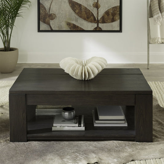 Lennox Hill - Lift Top Cocktail Table - Bark Cocktail Tables by Liberty Furniture - Walls Furniture & Mattress