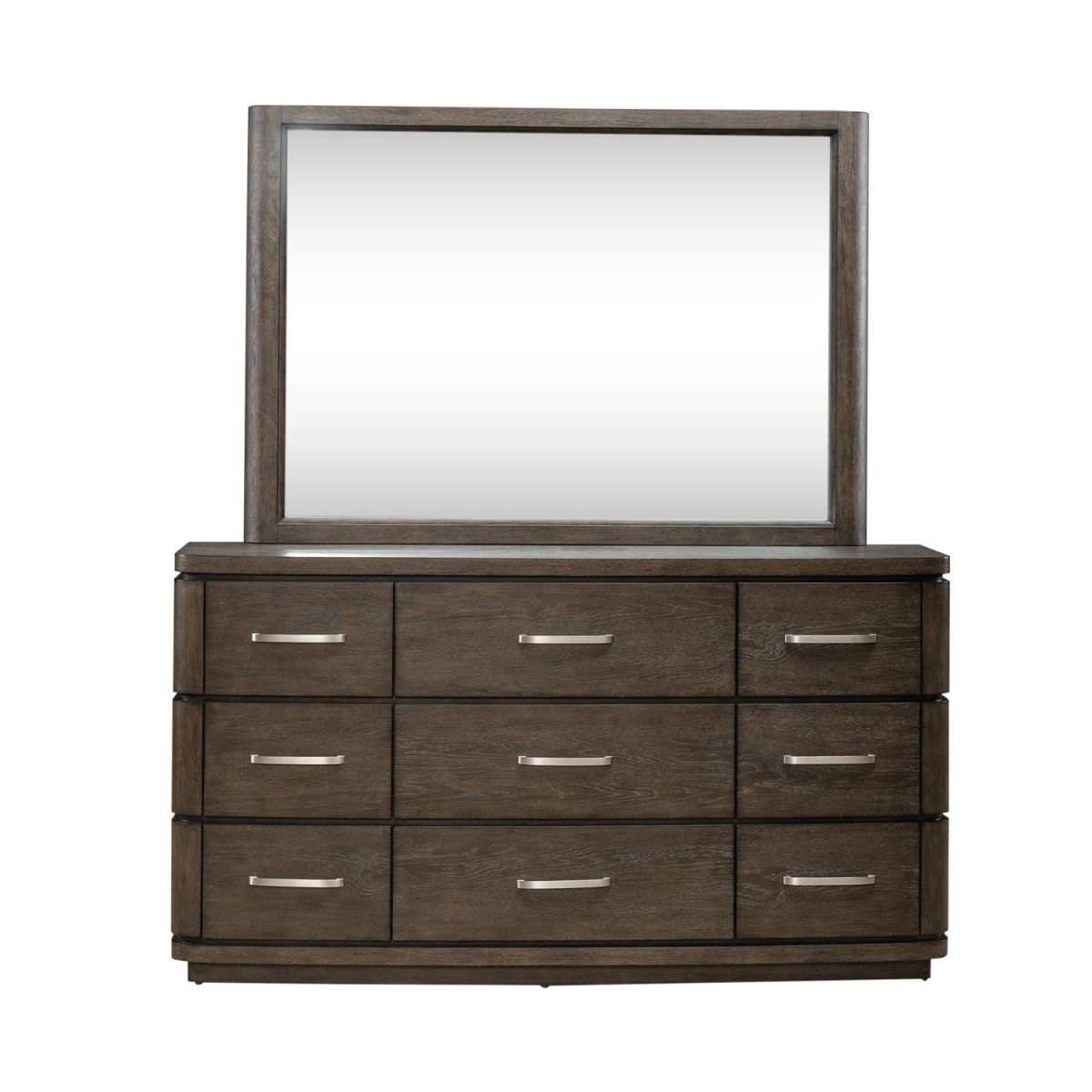 Cascade Falls - Dresser & Mirror - Satin Espresso Dresser & Mirror by Liberty Furniture - Walls Furniture & Mattress