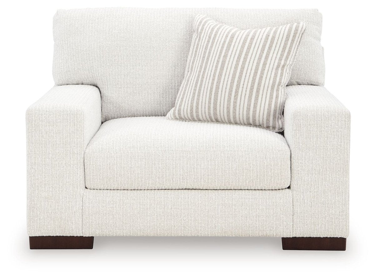 Hartside - Chair And A Half - Frosted Arm Chairs by Benchcraft® - Walls Furniture & Mattress