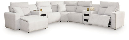 Modmax II - Reclining Sectional - Stone Reclining Sectionals by Signature Design by Ashley® - Walls Furniture & Mattress