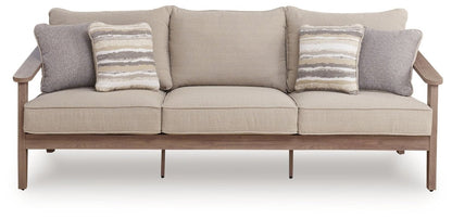 Harmony Headlands - Sofa With Cushion - Natural / Gray Sofas by Signature Design by Ashley® - Walls Furniture & Mattress