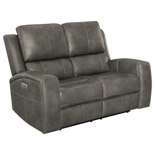 Brickston - Triple Power Reclining Loveseat Reclining Loveseats by Coaster Fine Furniture - Walls Furniture & Mattress