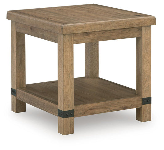 Ridgester - Rectangular End Table - Light Brown End Tables by Signature Design by Ashley® - Walls Furniture & Mattress