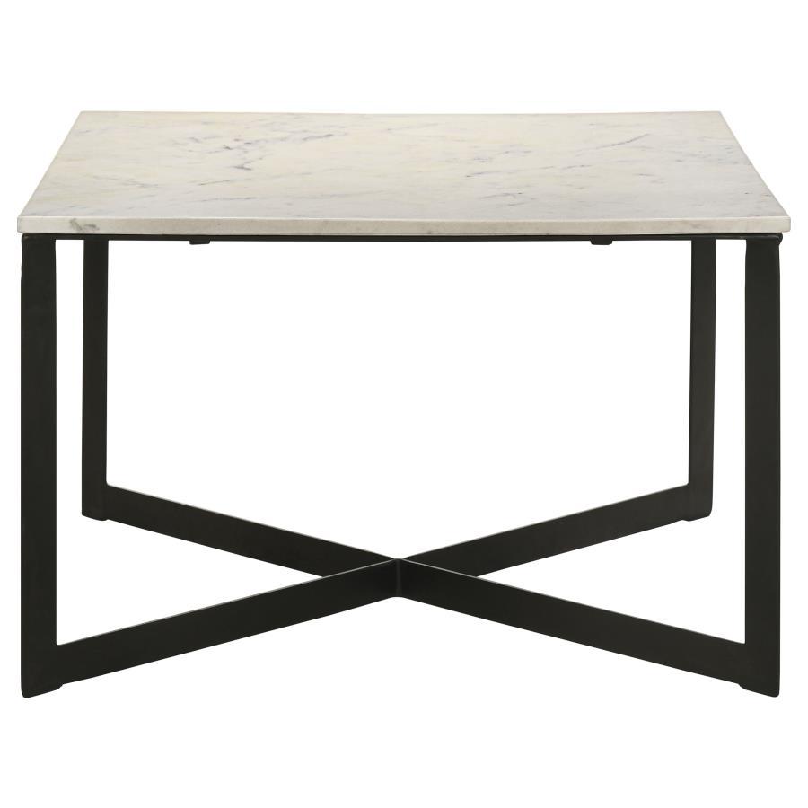 Tobin - Square Marble Top Table End Tables by Coaster Fine Furniture - Walls Furniture & Mattress