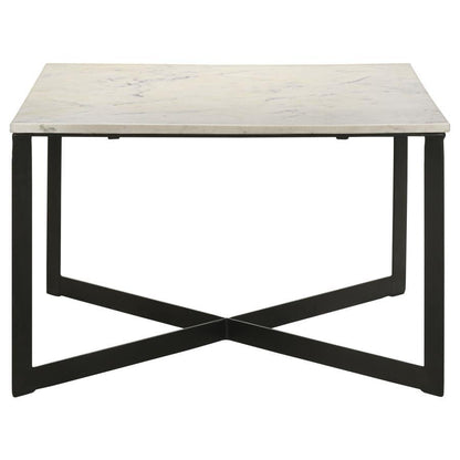 Tobin - Square Marble Top Table End Tables by Coaster Fine Furniture - Walls Furniture & Mattress