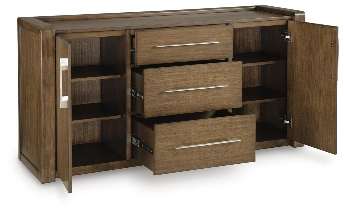 Marxmore - Dining Room Server - Brown Servers by Benchcraft® - Walls Furniture & Mattress