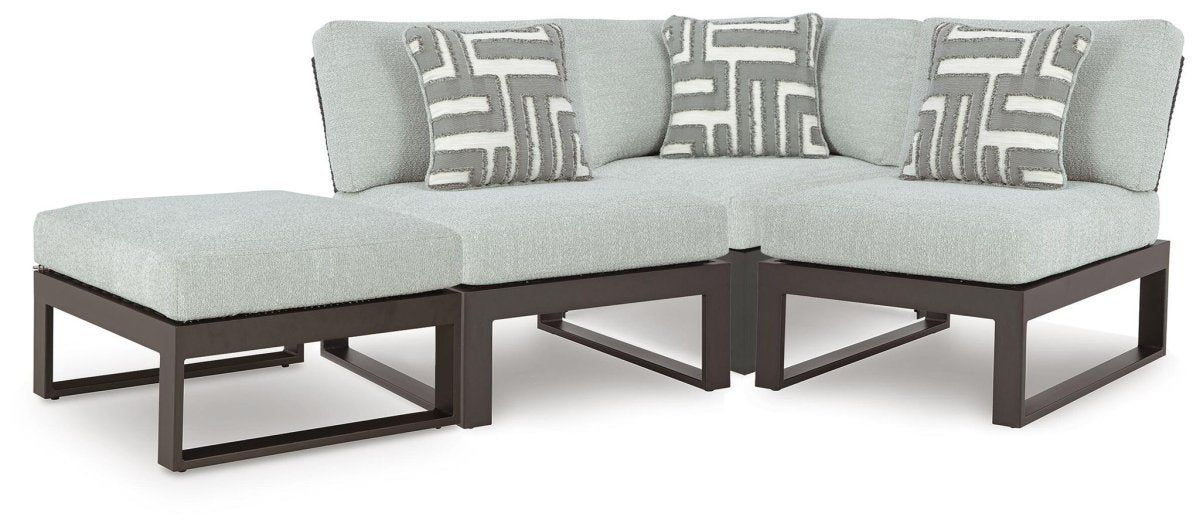 Beachloft - Outdoor Sectional Stationary Sectionals by Signature Design by Ashley® - Walls Furniture & Mattress