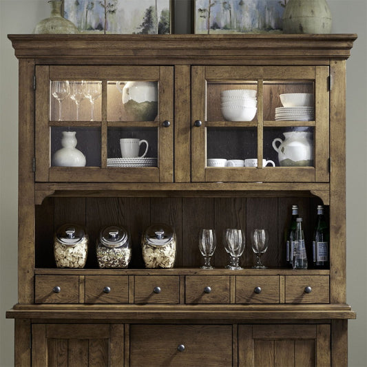 Hearthstone Ridge - Hutch - Light Brown Hutches by Liberty Furniture - Walls Furniture & Mattress
