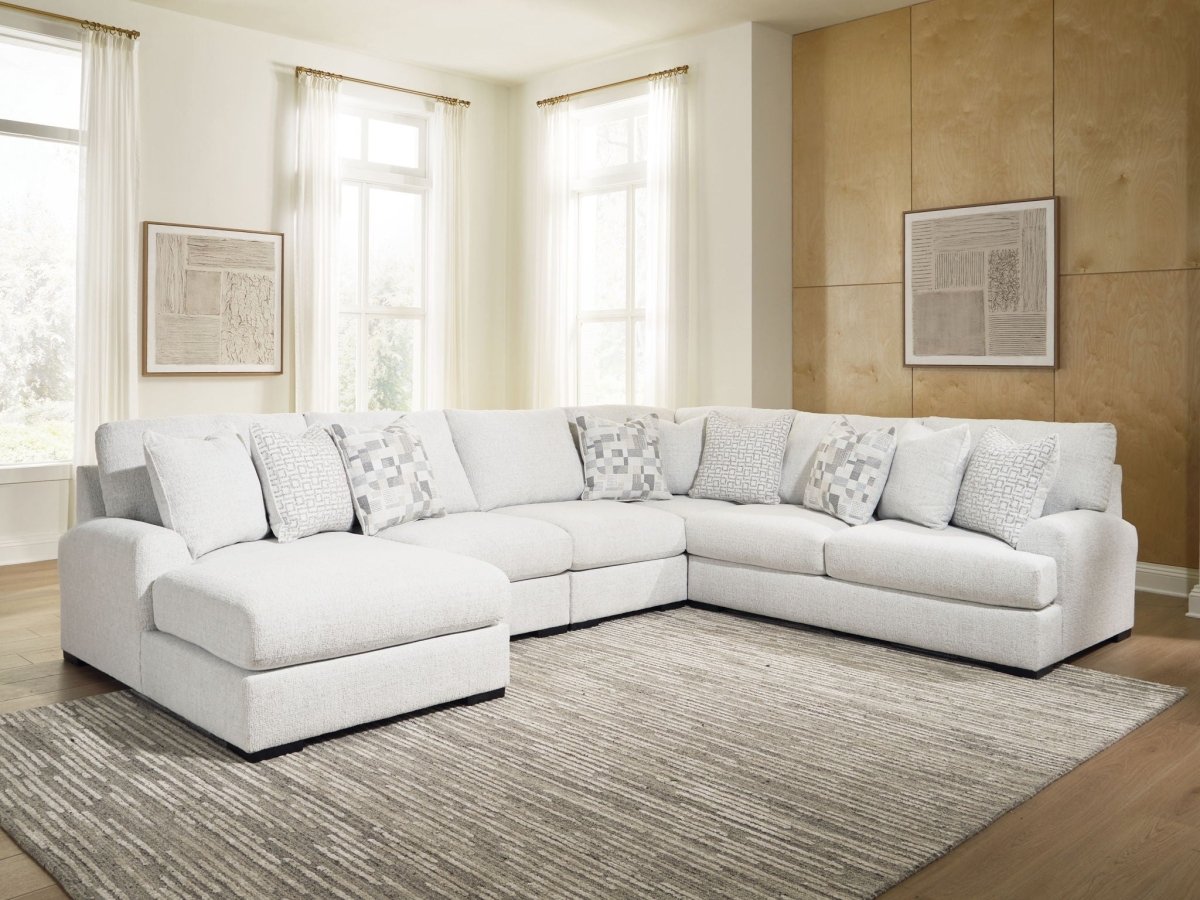 Misty - Lakes - Sectional Stationary Sectionals by Signature Design by Ashley® - Walls Furniture & Mattress