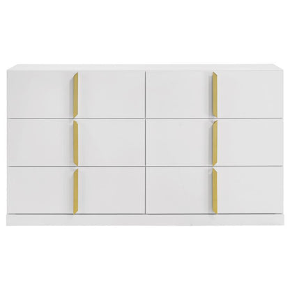Ines - 6 - Drawer Bedroom Dresser Cabinet Dressers by Coaster Fine Furniture - Walls Furniture & Mattress