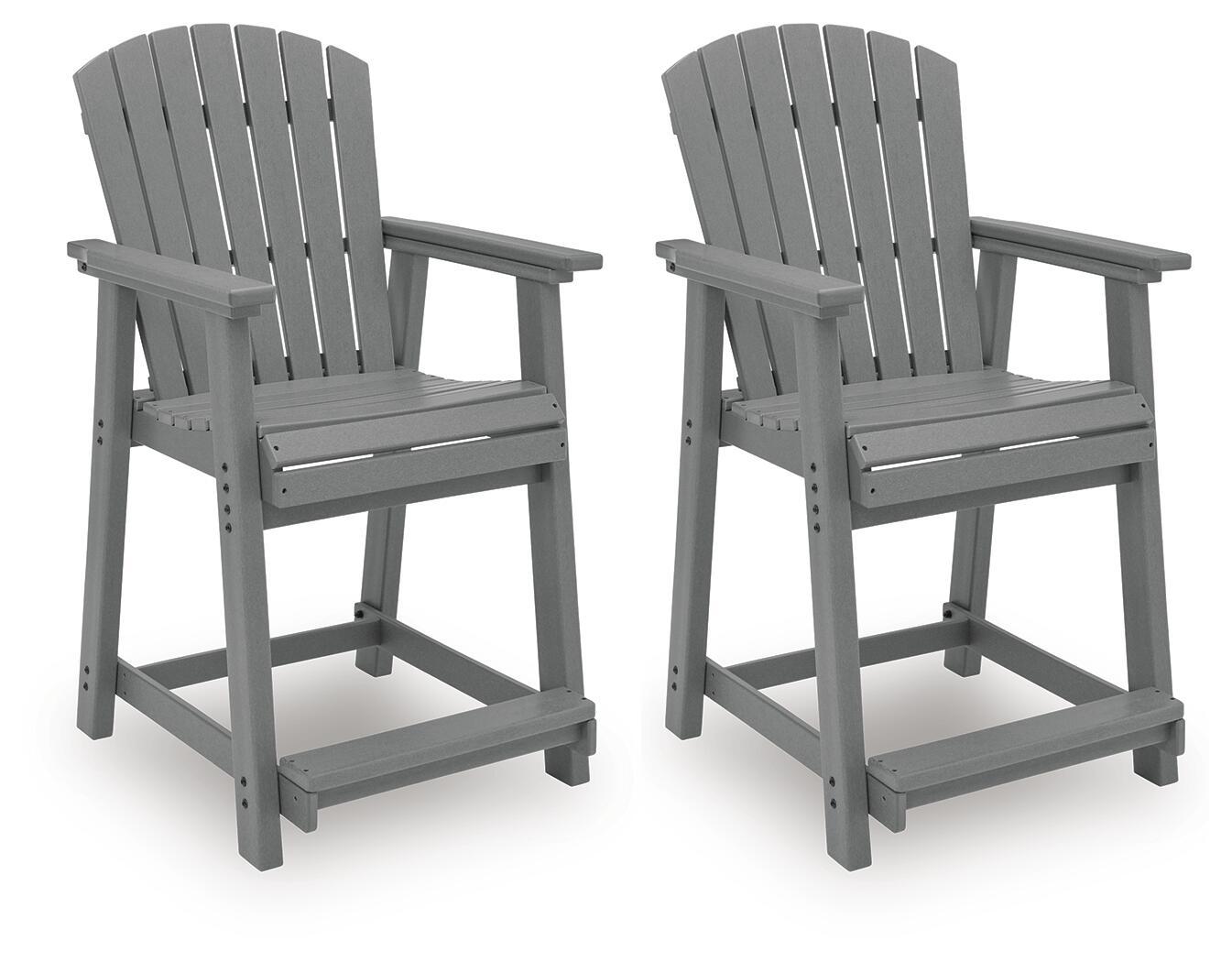 Sanctuary Beach - Barstool (Set of 2) - Dark Gray Stool Sets by Signature Design by Ashley® - Walls Furniture & Mattress