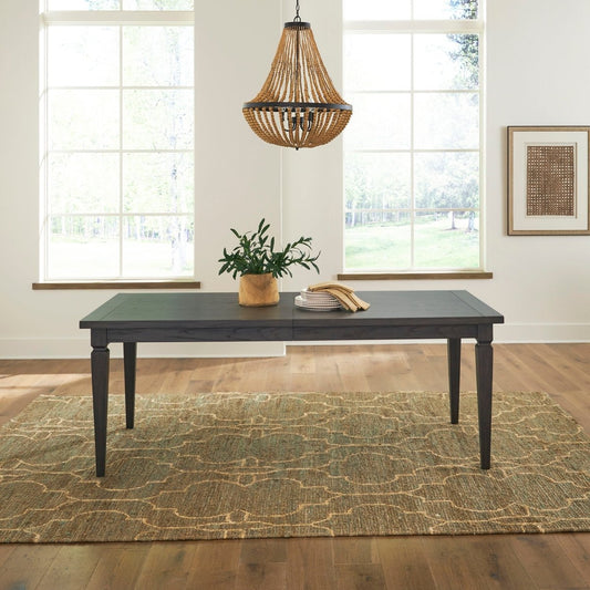 Caruso Heights - Rectangular Leg Table - Black Dining Tables by Liberty Furniture - Walls Furniture & Mattress