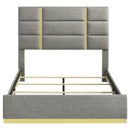 Ines - Fabric Upholstered Panel Bed Upholstered Beds by Coaster Fine Furniture - Walls Furniture & Mattress
