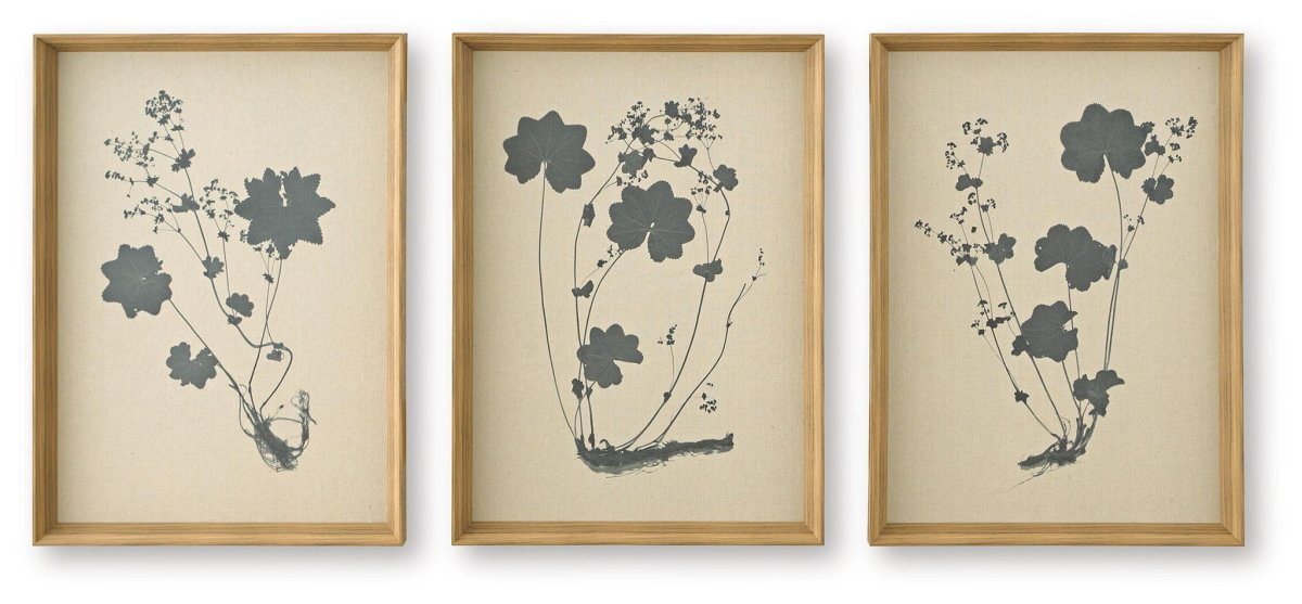 Huddwick - Wall Art Set (Set of 3) - Linen / Black Canvas Art Sets by Signature Design by Ashley® - Walls Furniture & Mattress