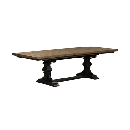 Harvest Home - Trestle Table - Black Dining Tables by Liberty Furniture - Walls Furniture & Mattress