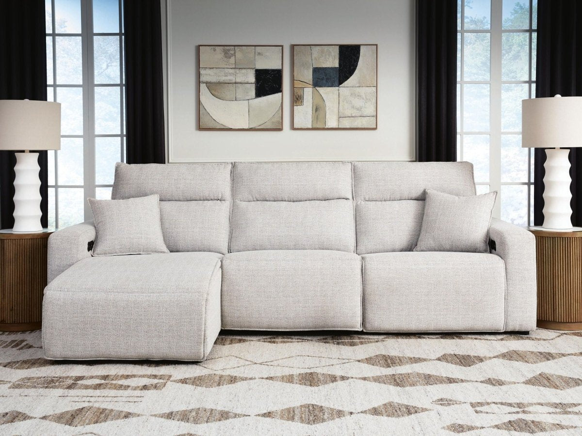 Modmax II - Reclining Sectional - Stone Reclining Sectionals by Signature Design by Ashley® - Walls Furniture & Mattress