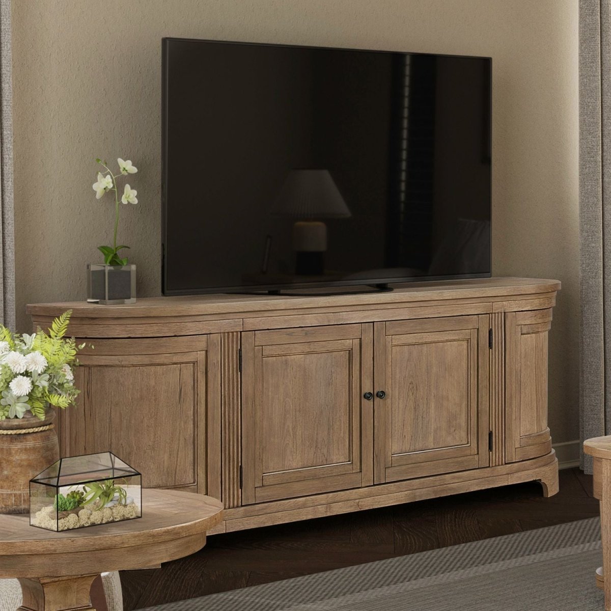 Haven Hills - 82'' TV Console - Camel Beige TV Stands by Liberty Furniture - Walls Furniture & Mattress