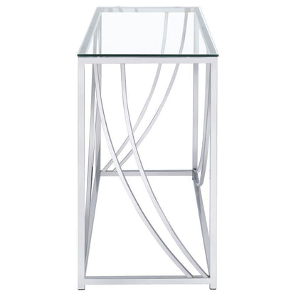 Lille - Glass Top Entryway Sofa Console Table Accents End Tables by CoasterEssence - Walls Furniture & Mattress