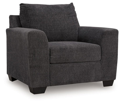 Loreo - Living Room Set Stationary Chair & Ottoman by Benchcraft® - Walls Furniture & Mattress