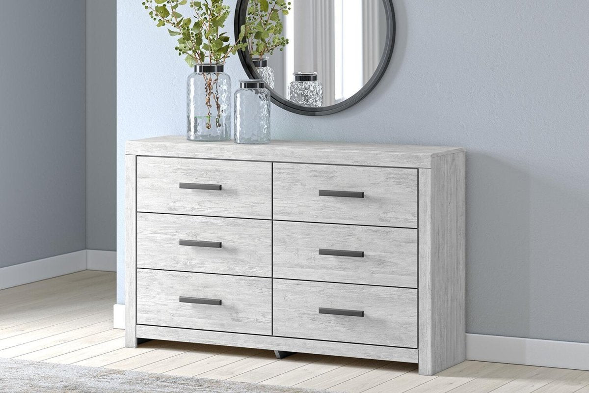 Cayboni - Six Drawer Dresser - Whitewash Dressers by Signature Design by Ashley® - Walls Furniture & Mattress