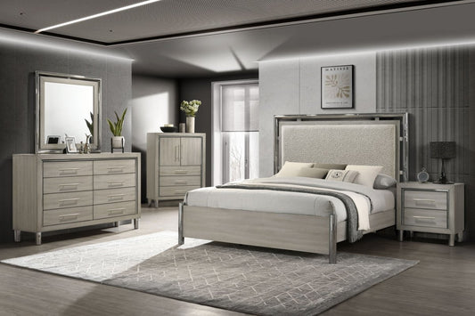 Lennox - 8 Drawer Dresser - Gray Dressers by New Classic - Walls Furniture & Mattress