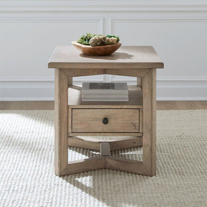 Proximity Place - Rectangular End Table - Barley Buff End Tables by Liberty Furniture - Walls Furniture & Mattress