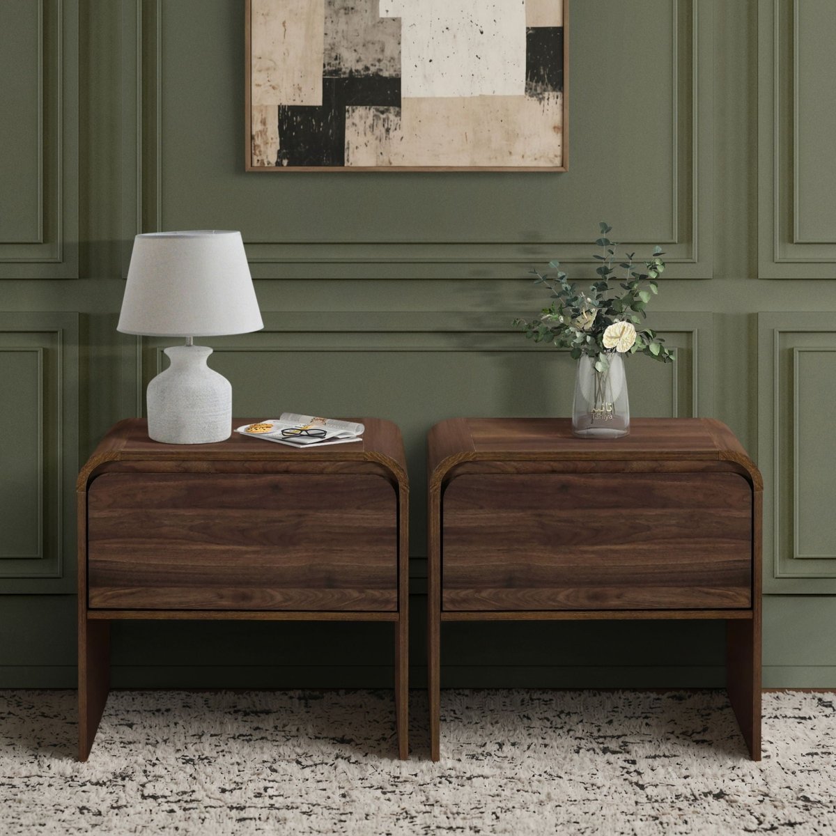 Mara - One Drawer End Table / Bedside Table Table Sets by New Classic - Walls Furniture & Mattress