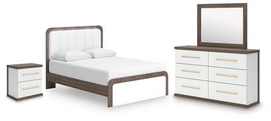 Kendanport - Upholstered Bedroom Set 4 Piece Bedroom Sets by Signature Design by Ashley® - Walls Furniture & Mattress