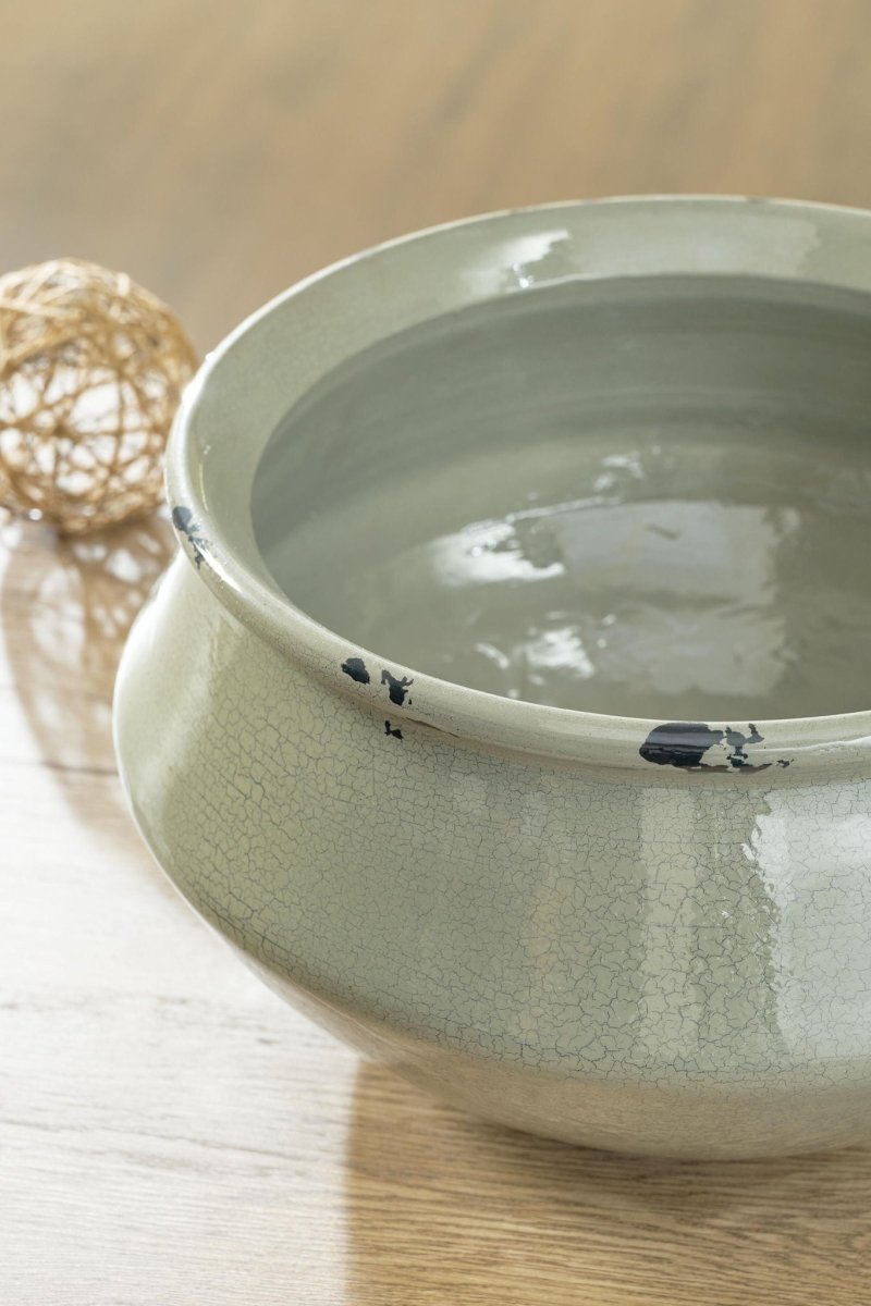 Wittbell - Bowl - Antique Sage Plates & Bowls by Signature Design by Ashley® - Walls Furniture & Mattress