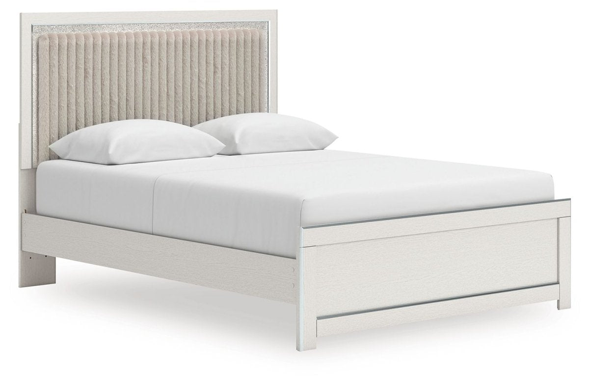 Zuraleus - Upholstered Panel Platform Bed With Roll Slats Panel Beds by Signature Design by Ashley® - Walls Furniture & Mattress