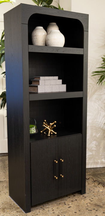 Clanden - Display Cabinet - Black Display Cabinets by Signature Design by Ashley® - Walls Furniture & Mattress
