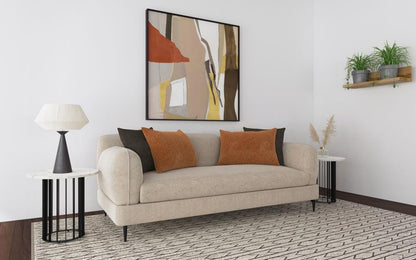Jade - Chenille Upholstered Modern Track Arm Sofa Stationary Sofas by Coaster Fine Furniture - Walls Furniture & Mattress