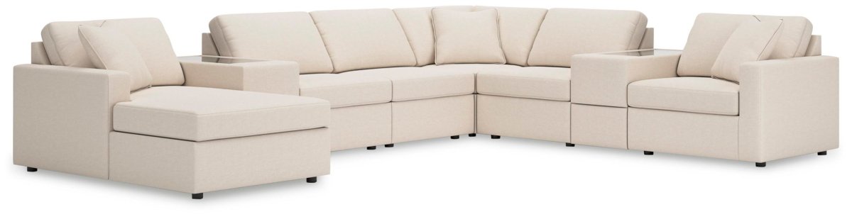 Modmax - Sectional - Oyster Stationary Sectionals by Signature Design by Ashley® - Walls Furniture & Mattress