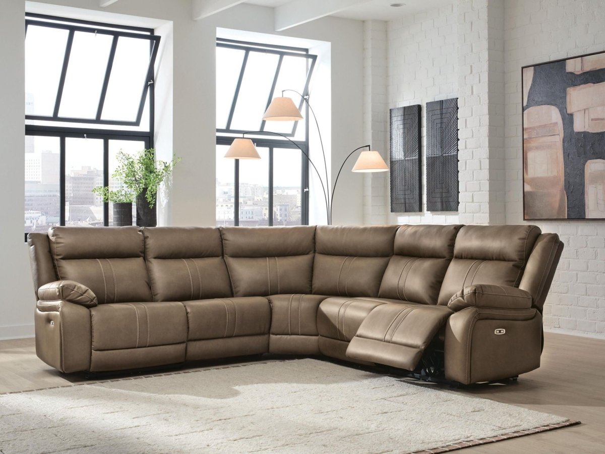Max - Momentum - Reclining Sectional Reclining Sectionals by Signature Design by Ashley® - Walls Furniture & Mattress