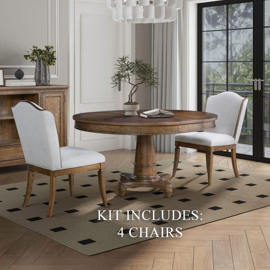 Harrison Heights - 5 Piece Pedestal Table Set - Sienna 5 Piece Dining Room Sets by Liberty Furniture - Walls Furniture & Mattress