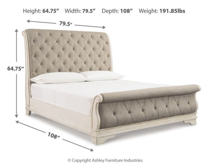 Realyn - Upholstered Sleigh Bed Upholstered Beds by Signature Design by Ashley® - Walls Furniture & Mattress