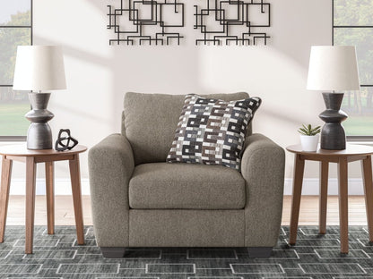 Triston - Peaks - Living Room Set Stationary Chair & Ottoman by Benchcraft® - Walls Furniture & Mattress
