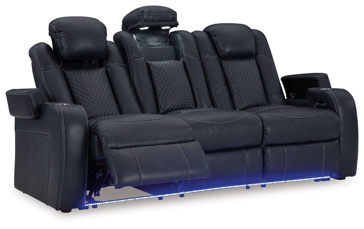 Fyne - dyme - Reclining Living Room Set Reclining Sofas & Loveseats by Signature Design by Ashley® - Walls Furniture & Mattress