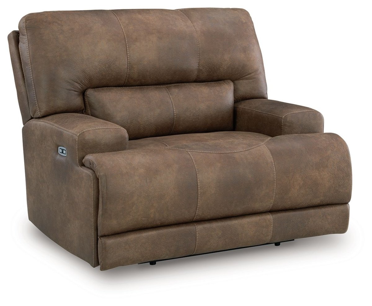 Beckley Place - Earth - Power Recliner With Adjustable Headrest Reclining Chairs by Signature Design by Ashley® - Walls Furniture & Mattress