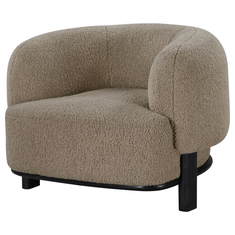 Lawler - Upholstered Barrel Back Accent Chair Accent Chairs by CoasterEveryday - Walls Furniture & Mattress