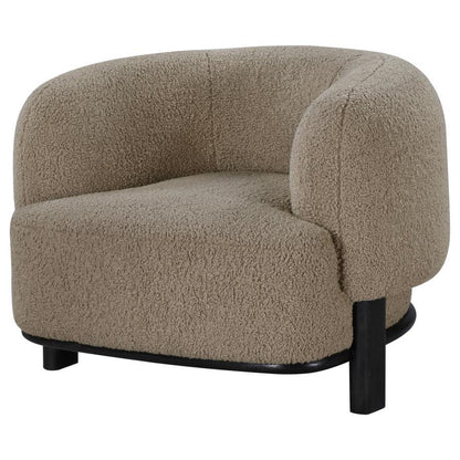Lawler - Upholstered Barrel Back Accent Chair Accent Chairs by CoasterEveryday - Walls Furniture & Mattress