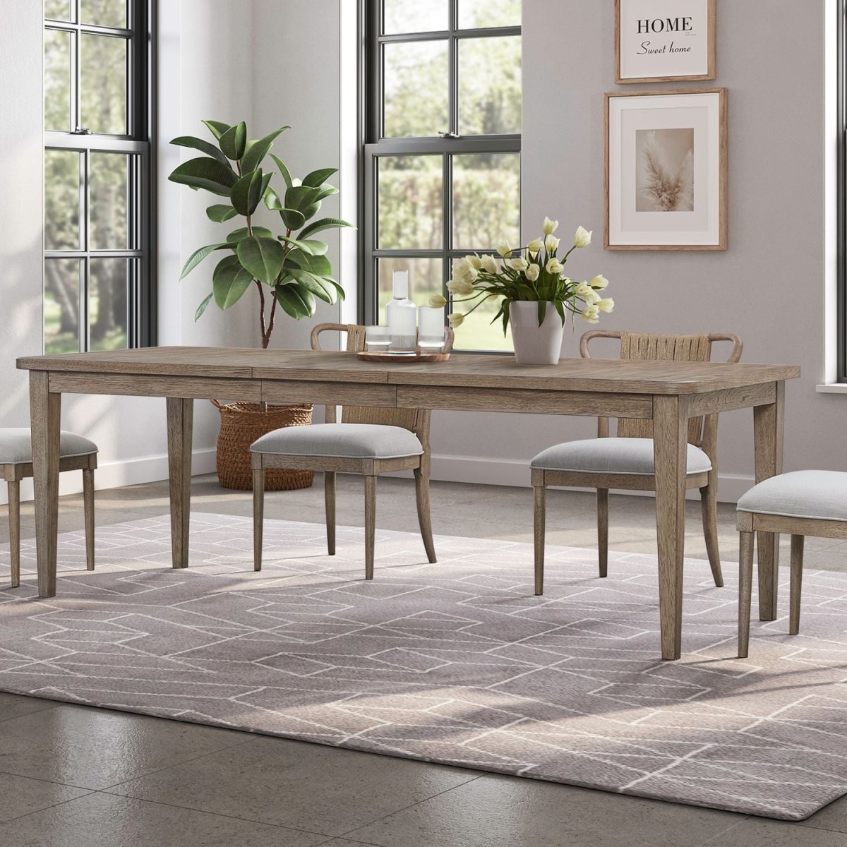 Sheridan Pointe - Rectangular Leg Table - Vintage Natural Dining Tables with Extensions by Liberty Furniture - Walls Furniture & Mattress