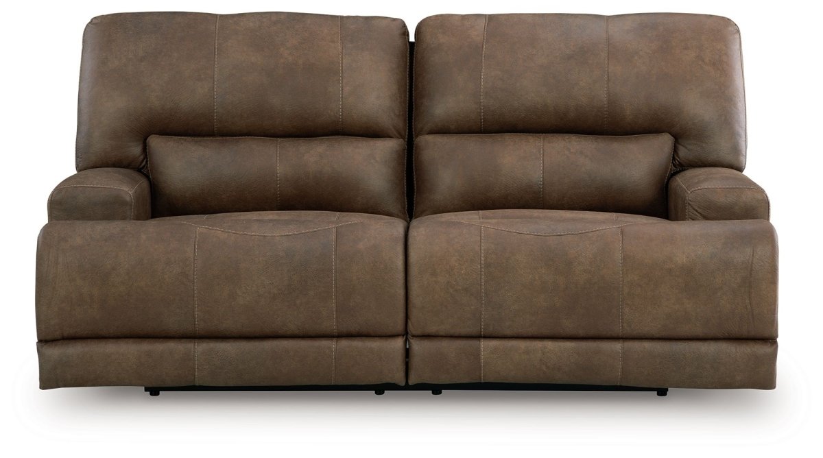 Beckley Place - Earth - 2 Seat Power Reclining Sofa With Adjustable Headrest Reclining Sofas by Signature Design by Ashley® - Walls Furniture & Mattress
